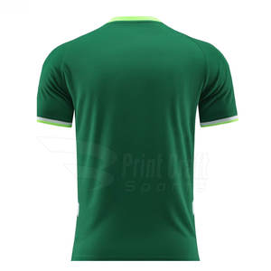 Camiseta de Fútbol 100% Poliéster, Uniforme de Equipo, Camiseta de Fútbol al por Mayor, Camiseta de Fútbol de Color Sólido - Product Image 2