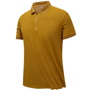 Estilo deportivo Camisetas de secado rápido Moda Turn-Down Collar Manga corta Negocios Alta calidad Cremallera Polo Hombres - Product Image 6