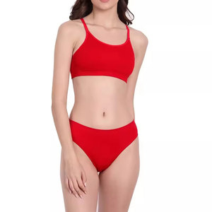 Women Push Up <b>Bra</b> Set Soft Breathable Cotton Lingerie Set Fashion Women <b>Bra</b> and Panty Set Customized - Product Image 1