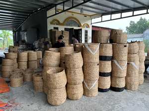 Cesta de Jacinto de Agua Hecha a Mano Ecológica para Cocina, Baño y Espacio de Estar, Suministro al por Mayor Rentable - Product Image 6