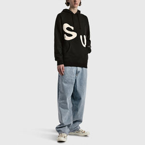 Venta al por mayor unisex poliéster/algodón pulóver bordado logotipo personalizado ajuste regular Sudadera con capucha de alta calidad de cuello redondo sudadera de invierno - Product Image 5