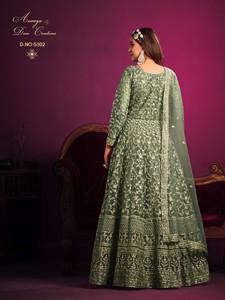 ชุดปักออกแบบโดยดีไซเนอร์คอลเลกชันสุทธิแคตตาล็อกเต็มรูปแบบที่มีอยู่ในอัตราขายส่งคอลเลกชันงานแต่งงานราคาขายส่ง - Product Image 4