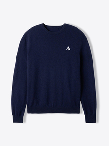 Pull en tricot d'hiver pour homme personnalisé OEM avec logo brodé sur le devant, matière polyester/coton à séchage rapide - Product Image 4