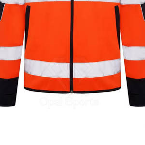 Sweats à capuche confortables, respirants et réfléchissants, avec logo personnalisable, haute visibilité ANSI Classe 2, vêtements de travail écologiques et imperméables pour les équipes - Product Image 3