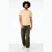 T-shirt unisexe à manches courtes en CVC, 52% coton peigné et filé en anneau Airlume, 48% polyester, 32 fils simples, 4,2 oz, mélange doux neutre