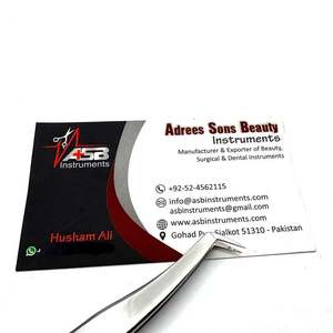 Pinzas para Pestañas de 65 Grados, Acero Inoxidable Plateado, Impresión de Logotipo Personalizado, Pinzas para Extensión de Pestañas OEM - Product Image 5