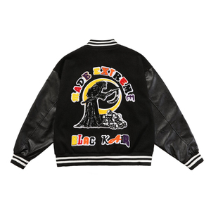 Chaquetas Varsity Letterman para Hombre 2025, Diseño Deportivo, Bordado Frontal, Servicio OEM ODM de Alta Calidad Personalizado al por Mayor - Product Image 2