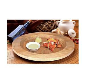 Decoración de mesa de cocina para el hogar, plato de servicio de madera de acacia, plato de servicio de aperitivos de Acacia nuevo moderno, plato cargador de madera, diseño personalizado - Product Image 2