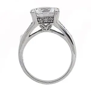 Anillo de Compromiso de Plata 925 para Mujer con Cristal de Circonita Cúbica, Producto de Regalo - Product Image 1