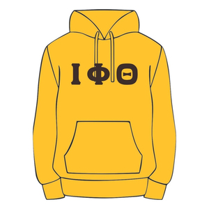 เสื้อฮู้ดสวมหัวสีทอง iota phi theta เสื้อมีฮู้ดแบบสวมหัวผ้าฝ้ายพรีเมี่ยมเครื่องแต่งกายพี่น้องแบบกำหนดเองปักศักดิ์สิทธิ์เก้า hbcu ชีวิตกรีก - Product Image 2
