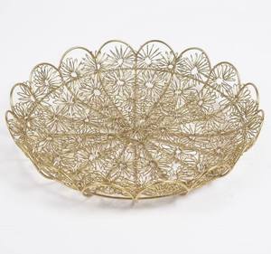 With Cut Design <b>Fruit</b> Basket Stainless Steel & Iron Wire Material Modern Decoration Metal Basket Kitchen <b>Fruit</b> Basket - Product Image 2