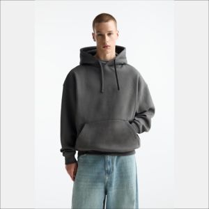 Sudadera con Capucha para Hombre, Personalizable, Lavada con Efecto Desgastado, Bordada, 100% Algodón, Estilo Clásico para Combinar en Capas en Invierno, Uso en el Gimnasio y al Aire Libre - Product Image 6