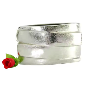 Florero de Metal Chapado en plata económico, decoración de jardín hecha a mano y decoración del hogar, macetas elegantes de Color plateado - Product Image 3