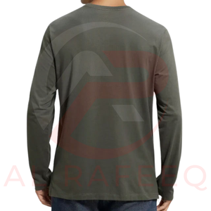 เสื้อเชิ้ตแขนยาวของผู้ชายผ้าโพลีเอสเตอร์/ ผ้าฝ้ายแห้งเร็วระบายอากาศได้ดีผลิตตามสั่ง - Product Image 3