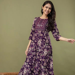 Kurtis Anarkali Reales de Fabricante Indio, Ropa Étnica al por Mayor, Diseños Tradicionales y Elegantes - Product Image 1