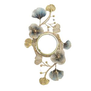 Espejos decorativos montados en la pared de hierro de diseño, dorados, negros, mate, acabados brillantes, para el hogar, Hotel, sala de estar, decoración - Product Image 1