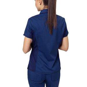 Ensemble d'uniformes médicaux personnalisés élégants, confortables, en tissu, pour femmes, avec plusieurs poches, de haute qualité - Product Image 2