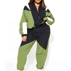 Top Quality Reflective Custom Made Women <b>Waterproof</b> Windbreaker <b>Tracksuit</b> Hot Sale Multi Color Breathable Women Windbreaker Sets - Product Image 1