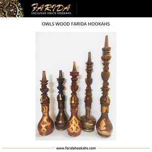 สินค้ามาใหม่ ฟาริดา ออลส์ วู้ด ลักชัวรี่ มินิ ฮุคก้า ชิชา แกะสลักด้วยมือจากทองเหลืองเคลือบเงา ปรับแต่งได้ แจกันแก้วขนาดเล็ก ขายส่ง - Product Image 2