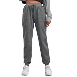 Pantalon évasé taille haute pour adolescents, coupe régulière, polaire d'hiver, écologique, coupe-vent, décontracté, avec cordon de serrage, poches, longueur intégrale, sport - Product Image 2
