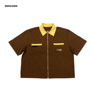 Camiseta de verano transpirable ajustada con cremallera para hombre, ropa de gimnasio de manga corta, ropa deportiva informal, entrenamiento de moda deportiva - Product Image 4