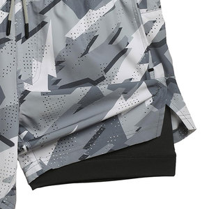 กางเกงขาสั้นผู้ชายแบบใหม่ กางเกงออกกำลังกาย กางเกงวิ่ง กางเกงลำลองทรงคลาสสิก มีเชือกผูกเอว กางเกงขาสั้นฤดูร้อนสำหรับขาย - Product Image 5