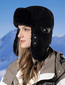 2025 sombrero de cazador de moda cálido polar con orejeras gorra de invierno algodón Hombre Mujer sombrero con orejeras - Product Image 3