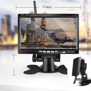1080P HD 170 °   Caméra de recul sans fil grand angle |   Moniteur 7 pouces vision nocturne |   Kit de recul étanche IP69K pour camping-car, camion, bus - Product Image 3