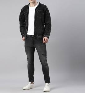 Souper Vente En Gros Prix Denim Vestes Pour Hommes Fournisseurs Élégant 2024 Nouveau Design Personnalisé Hommes Zip Up Denim Jeans Veste - Product Image 5