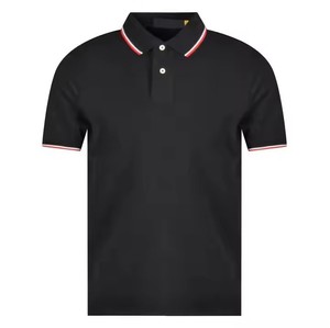 T-Shirt Homme Polo 100% Coton Meilleure Qualité Personnalisable Top Vente Nouveau Style Manches Courtes Tissu Toile Teinte Unie Solide - Product Image 6