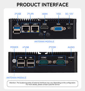 MeetNeng J1900 Mini PC Gigabit LAN Puerto <span class=keywords><strong>DDR3</strong></span> 8GB SSD Disco duro 128GB <span class=keywords><strong>Video</strong></span> Nuevo US Industrial Network Sever Computer Router - Product Image 2