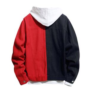 Chaqueta Vaquera Vintage de Color Sólido Premium para Hombre, Chaqueta de Mezclilla Informal de Invierno, Talla Grande, con Cuello Camisero, Personalizable, OEM - Product Image 3