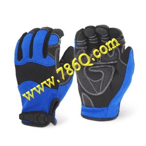 Gants mécaniques bleu 20mm, accessoires synthétiques renforcés pour la dureté et la résistance, écran tactile en cuir - Product Image 1