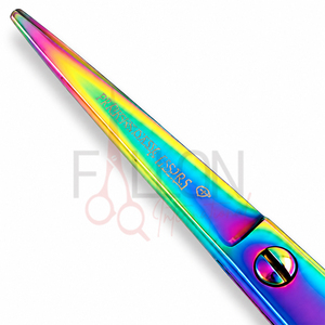 Ciseaux de coiffure professionnels Rainbow en acier inoxydable, ciseaux de salon de barbier, logo personnalisé, ciseaux de coiffure - Product Image 3