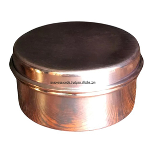 Couvercle de table rond en fer forgé artisanal de qualité supérieure, moderne et écologique, pour le stockage et le service des épices, des collations et des essentiels de table - Product Image 4