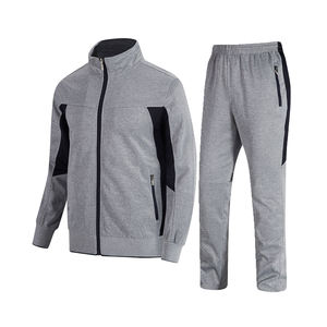 Survêtements de jogging personnalisés confortables avec fermeture éclair, ensembles deux pièces pour hommes - Product Image 6