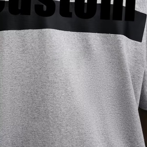 Última camiseta de diseño de gran tamaño para hombre, ropa de calle de algodón 100% de alta calidad con impresión de peso pesado, camisa con logotipo al por mayor - Product Image 3