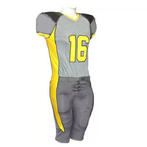 Ensemble d'uniformes de football unis à manches courtes pour hommes Hauts de football américain Maillot de football américain - Product Image 2