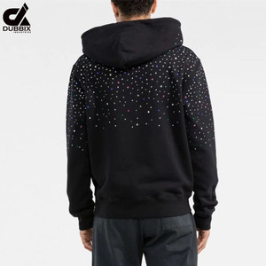 Pull-over en molleton 100% coton coloré personnalisé de haute qualité pour hommes sweats à capuche en strass épais à bon prix - Product Image 2