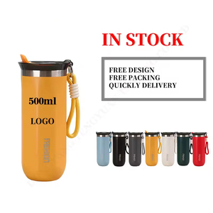 Mug à café réutilisable en acier inoxydable isolé avec couvercle, écologique pour les voyages et le bureau - Product Image 4
