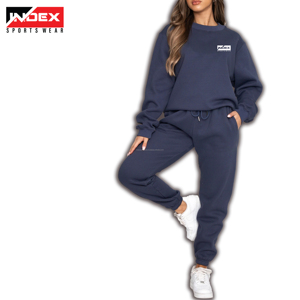 Chándales acampanados de lana con capucha de Invierno para mujer de poliéster 100% de calidad Premium, transpirables, ligeros, de Color sólido, holgados - Product Image 4