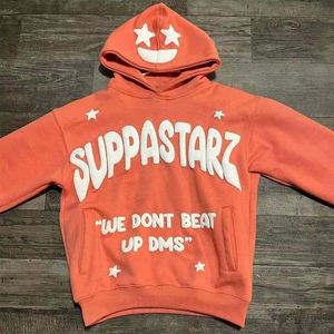 Nouveauté : sweat-shirts pour hommes en coton 100% avec broderie et strass, teinture unie, logo personnalisé pour la vente en ligne - Product Image 4