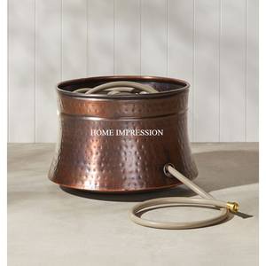 Pots de tuyau en métal Vintage rustique grands articles de jardin créatifs stockage décoratif pot de tuyau de jardin en cuivre fabriqué à la main pour un usage domestique - Product Image 4