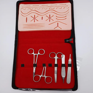 Kit de práctica de sutura de alta calidad QNQ, almohadilla de sutura quirúrgica para entrenamiento de cirugía, herramientas médicas de acero inoxidable OEM, Etiqueta Privada - Product Image 5