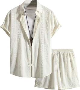 Conjunto de Ropa de Verano para Niños, Diseño de Moda, Estilo Boutique, Informal, Cintura Elástica, Tejido de Punto, Transpirable, Manga Corta - Product Image 1