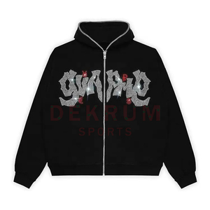 Sudadera con Capucha de Invierno para Hombre 2026, de Alta Calidad, con Pedrería, de Algodón/Poliéster, Cómoda, Estilo Clásico - Product Image 1