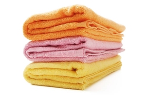 Chine Fabrication de haute qualité microfibre corail polaire linge de bain grande serviette d'hôtel pour adultes bébés couleur unie tissé Logo - Product Image 3