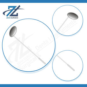 กระจกกล่องเสียงแบบแมนนวลยาว130มม. 6มม. เครื่องมือผ่าตัดทำจากสเตนเลสสตีลคลาสที่ผ่านการรับรอง CE ปรับแต่งขนาดได้ - Product Image 4