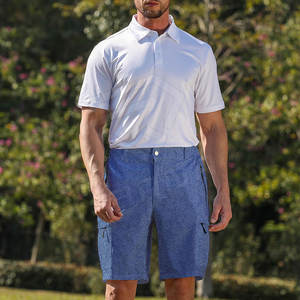 กางเกงขาสั้นชายหาดผ้าคอร์ดูรอยกันน้ำ ผลิตในปากีสถาน ระบายอากาศได้ดี เป็นมิตรกับสิ่งแวดล้อม ผ้าฝ้าย 100% สไตล์ลำลอง แฟชั่นแนวสตรีท แห้งเร็ว - Product Image 2