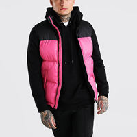 Veste en duvet à capuche surdimensionnée baggy matelassée légère personnalisée en gros pour hommes et femmes